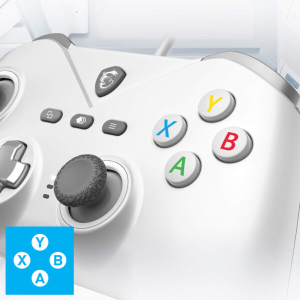 Yüksek kaliteli gaming kontrolcü, renkli D-pad ve fonksiyon tuşlarıyla profesyonel oyun deneyimi sağlar. Her oyuncunun tercihine uygun modern ve ergonomik tasarım, mükemmel kullanım konforu sunar.