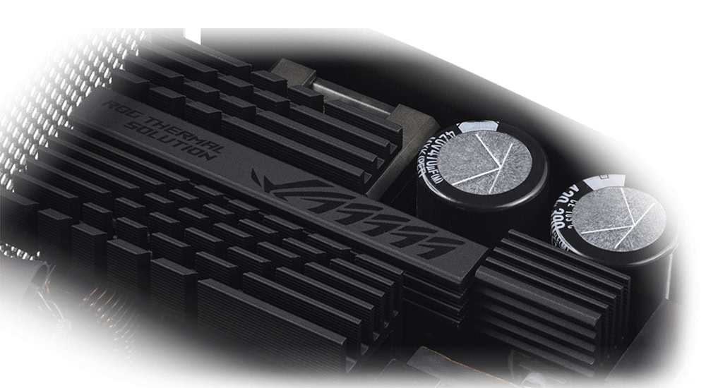ROG STRIX 1000W Platinum Yüksek performanslı bilgisayar soğutucu ve anakart detayları, oyun ve donanım tutkunları için ideal; gelişmiş ısı yönetimi ve dayanıklı malzemelerle optimize edilmiştir.