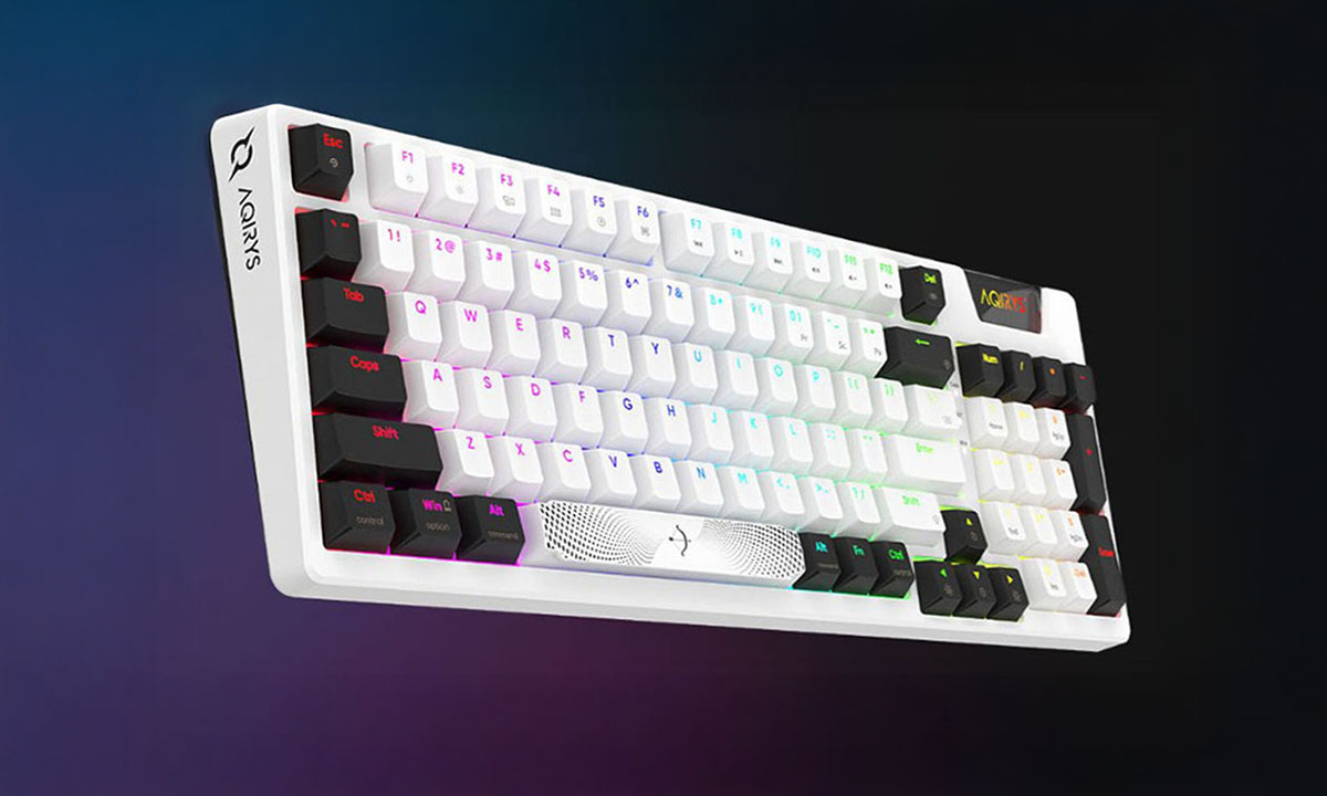 AQIRYS Adara Beyaz/Siyah %95 Gaming Klavye – Pürüzsüz Deneyim