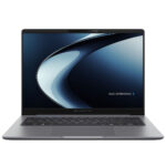 Yüksek performanslı ASUS ExpertBook dizüstü bilgisayar, lazer detaylara sahip şık ve hafif tasarımıyla profesyoneller için ideal. Gelişmiş işlemci ve geniş ekran özellikleriyle verimli çalışma sağlar.