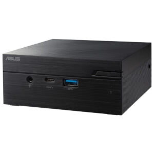 Yüksek performanslı mini PC, Asus marka, dahili HDMI, USB 3.0 ve kulaklık jak girişleriyle masaüstü bilgisayar alternatifleri için ideal.
