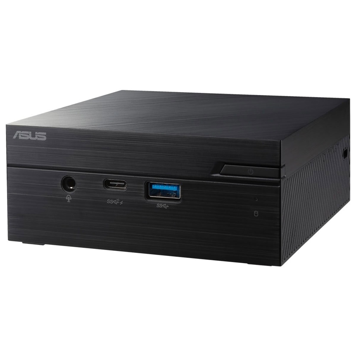 Yüksek performanslı mini PC, Asus marka, dahili HDMI, USB 3.0 ve kulaklık jak girişleriyle masaüstü bilgisayar alternatifleri için ideal.