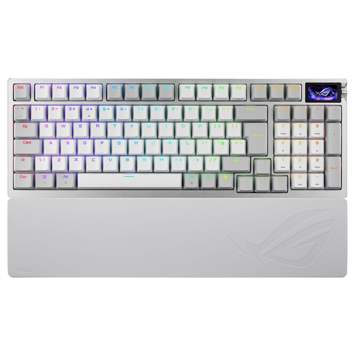 Asus Rog Azoth 96 He White 8k Hz Rog Hfx V2 Manyetik Switch Hall Effect Rgb Kablosuz Hotswap İngilizce Mekanik Gaming Klavye 1