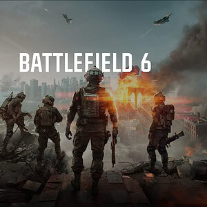 Yarışan savaş uçakları ve savaşçıların bulunduğu, yıkılmış şehir manzarasıyla savaş temalı Battlefield 6 oyunu görseli, yüksek detay ve dramatik atmosfer, FPS ve savaş oyunları için ideal.