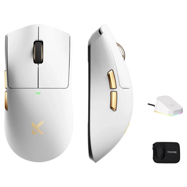Yüksek performanslı gaming fare, ergonomik tasarım, RGB aydınlatma, hassasiyet ayarı, kablolu ve kablosuz kullanım özelliği ile oyun tutkunları için ideal.