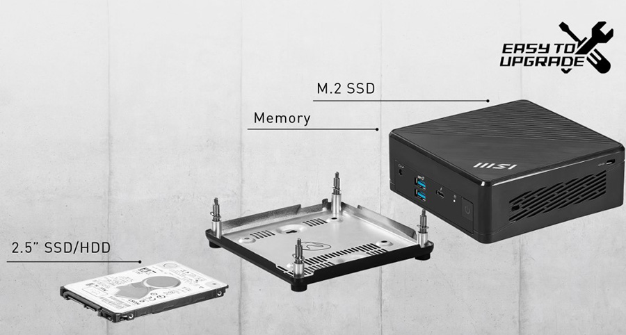 MSI CUBI 5 12M-002EU W11 Pro Mini Bilgisayar – KOLAY BAKIM