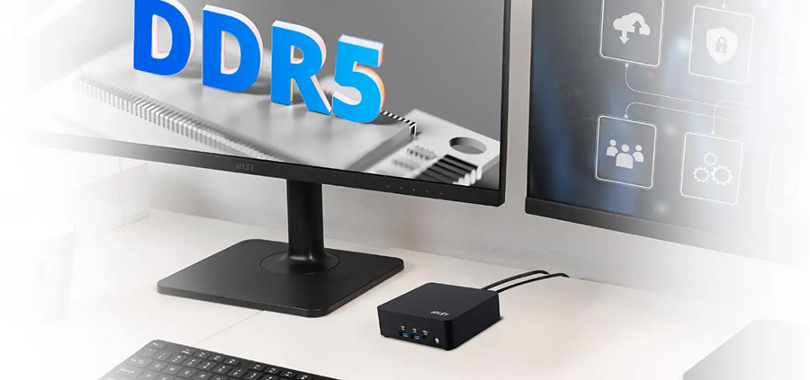 MSI CUBI NUC AI 1UMG-005EU Mini Bilgisayar – DDR5 DUAL-CHANNEL BELLEK