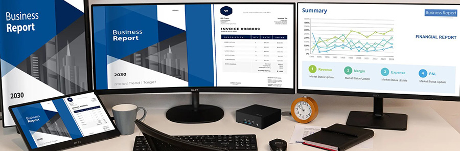 MSI CUBI NUC AI 1UMG-005EU Mini Bilgisayar – DÖRT EKRAN DESTEĞİ