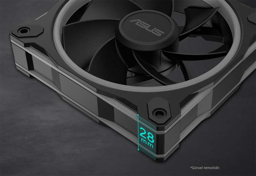 ASUS Prime MR120 ARGB Fan - Single Pack ASUS Prime MR120 ARGB 120mm Siyah Kasa Fanı H3