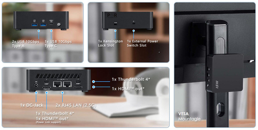 MSI CUBI NUC AI 1UMG-005EU Mini Bilgisayar – Harici Güç Düğmesi, görsel 32