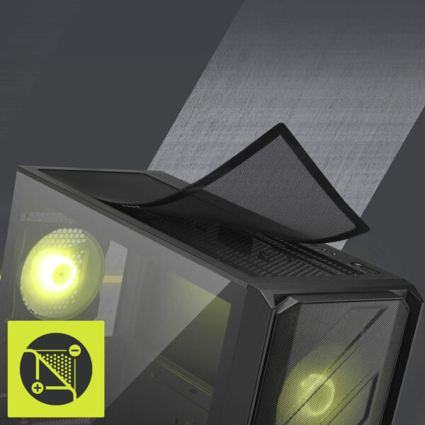 MSI MAG FORGE 330R AIRFLOW ATX Gaming Kasa H3