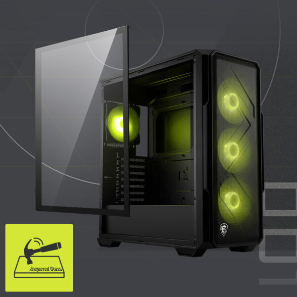 MSI MAG FORGE 340R AIRFLOW Gaming Kasa H5