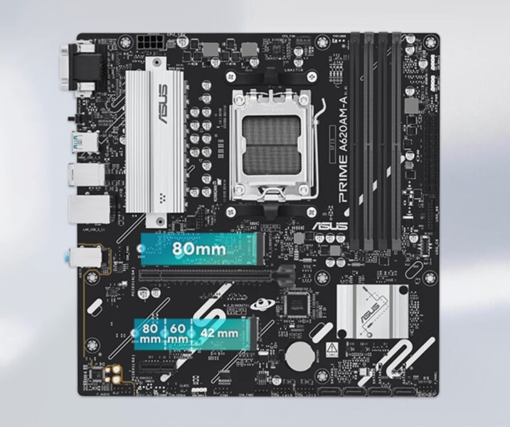 PRIME A620AM-A-CSM ASUS PRIME A620AM-A-CSM 7600MHz (OC) DDR5 mATX Anakart H6