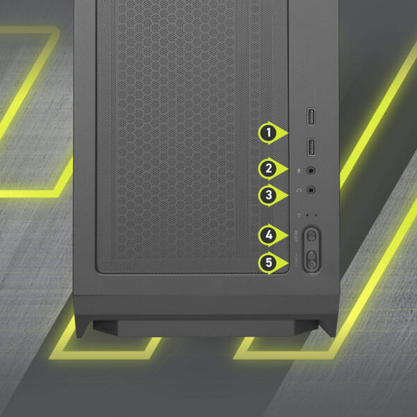 MSI MAG FORGE 330R AIRFLOW ATX Gaming Kasa H8