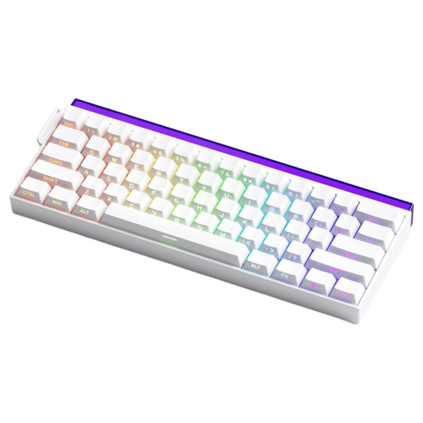Akko Veekos Shine60 He Flash Manyetik Switch 8k Hz Hall Effect Hotswap Rgb Kablosuz Ingilizce Mekanik Gaming Klavye 3