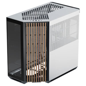 Apnx V1 Black And White Wood Temperli Cam Usb 3 2 Mid Tower Atx Gaming Kasa 1