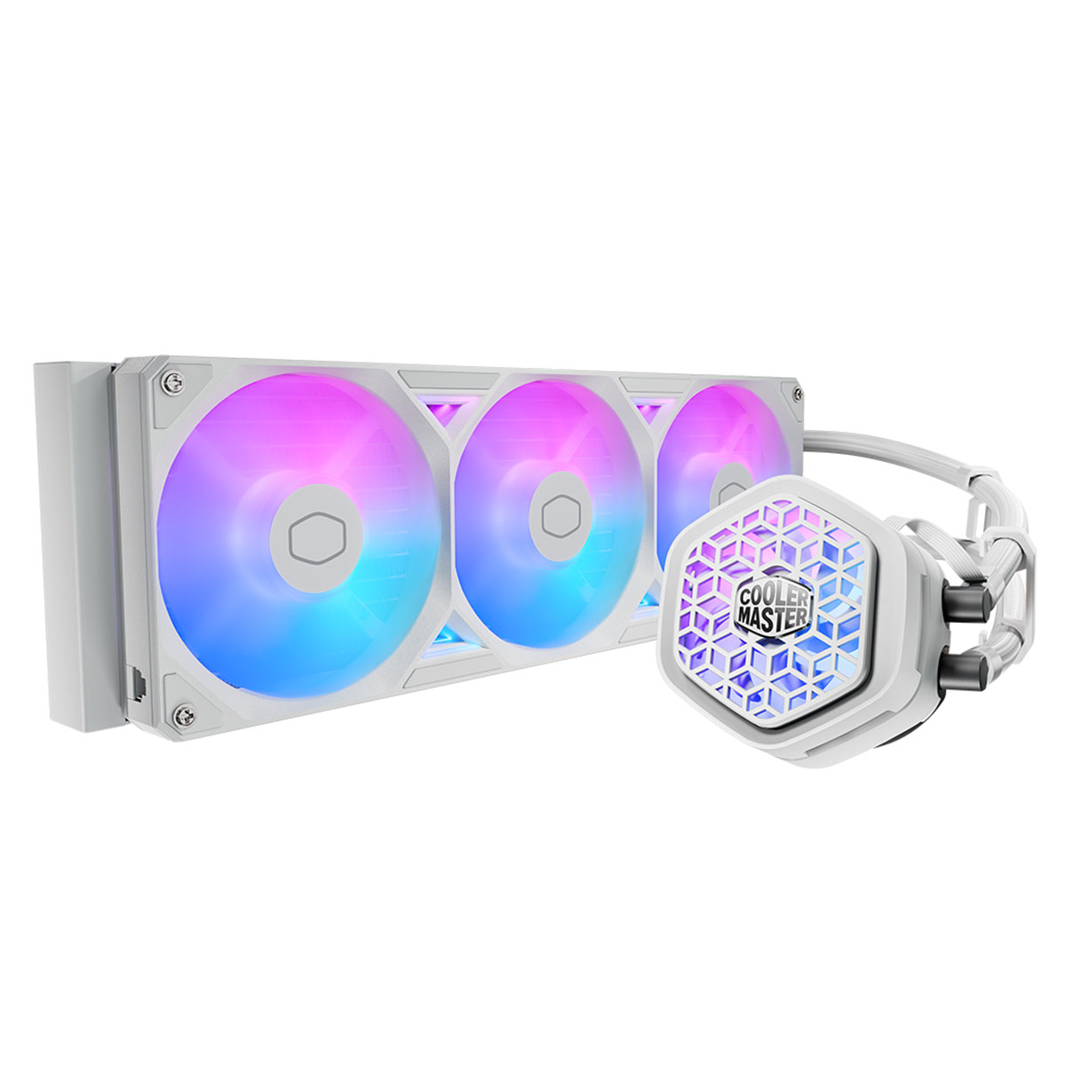 Cooler Master Masterliquid Atmos Ii Vrm Fan Argb Beyaz 360mm Intel Amd Uyumlu İşlemci Sıvı Soğutucu (mlx D36m A25sz Vw) 01