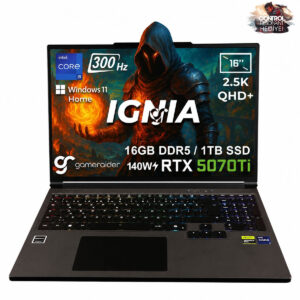 Gameraider Ignia Gr16 Intel Core I9 14900hx Geforce Rtx 5070ti 12gb 140w 16gb Ddr5 1tb Ssd 16 Inç 2.5k Qhd+ 300hz W11 Home Gaming Laptop Çanta Hediyeli Control Resonant Hediyeli 1