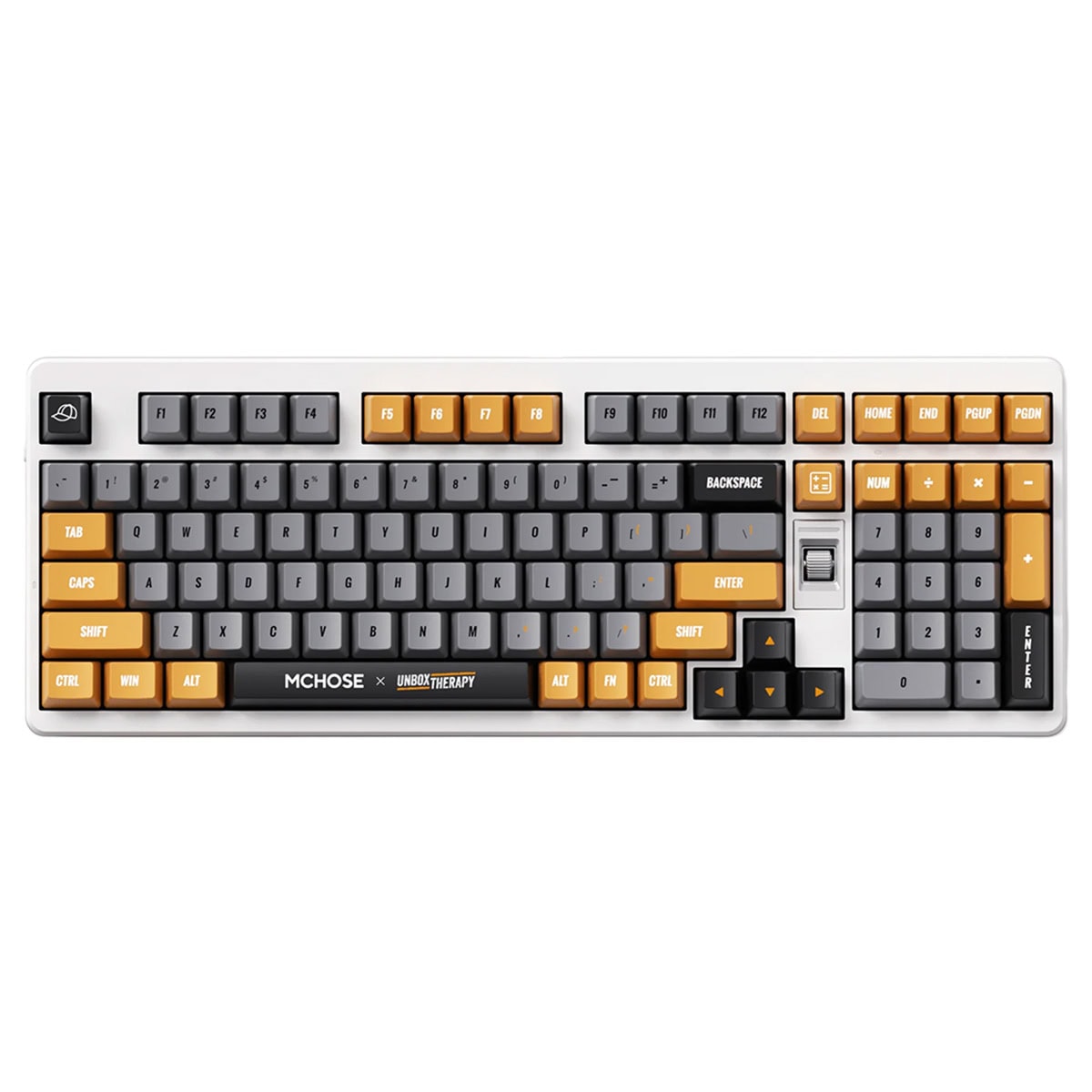 Yüksek kaliteli renkli mekanik oyun klavyesi, tuş başlıkları ve programlanabilir fonksiyon tuşlarıyla oyun ve yazı kullanımı için ideal.