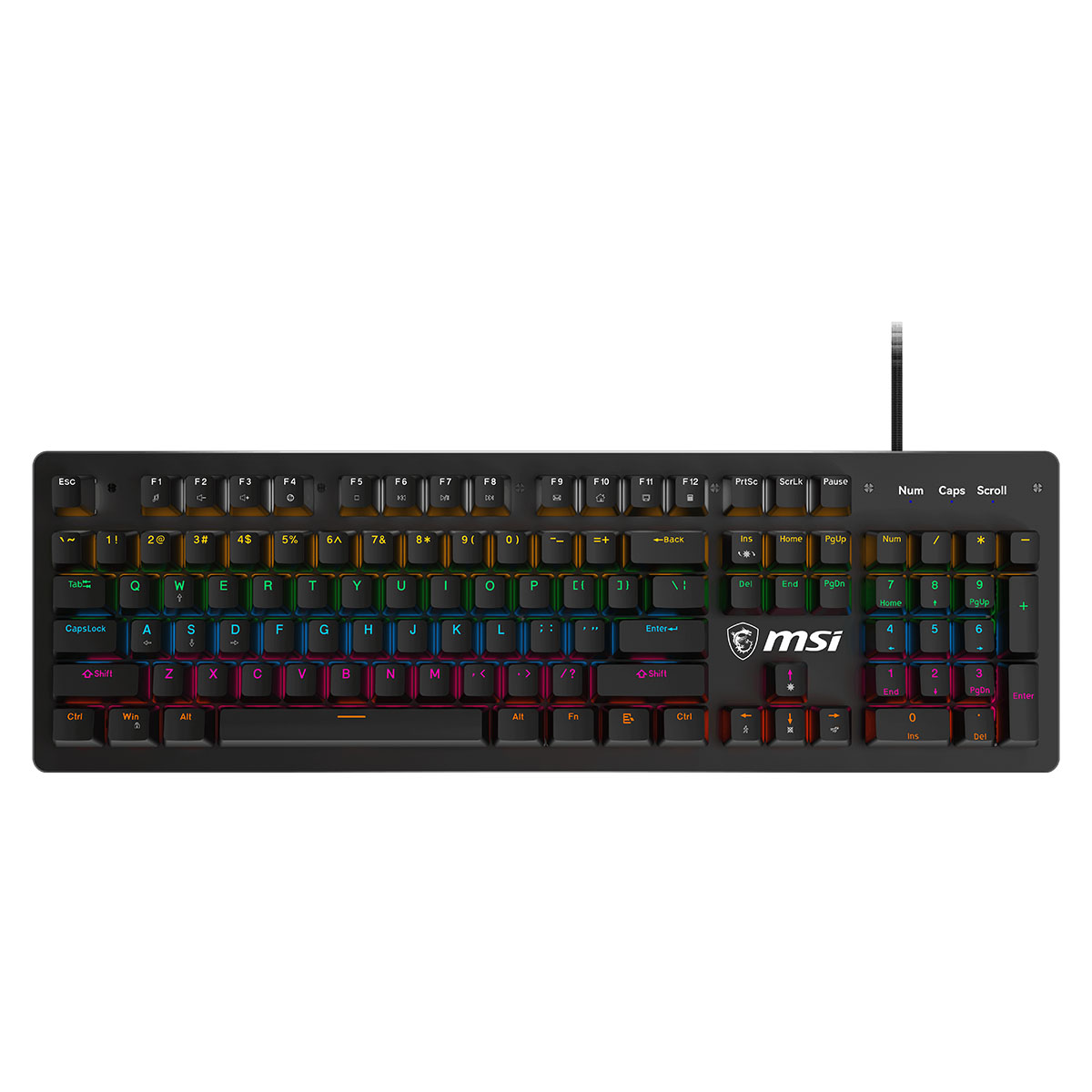 Msi Forge Gk300 Red Switch Rgb Mekanik Gaming Klavye 1