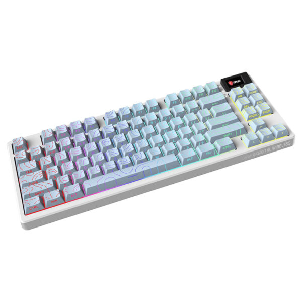 Msi Forge Gk600 Tkl Wireless Topo Blue Gaming Klavye 2