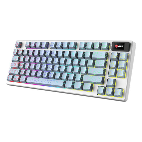 Msi Forge Gk600 Tkl Wireless Topo Blue Gaming Klavye 4