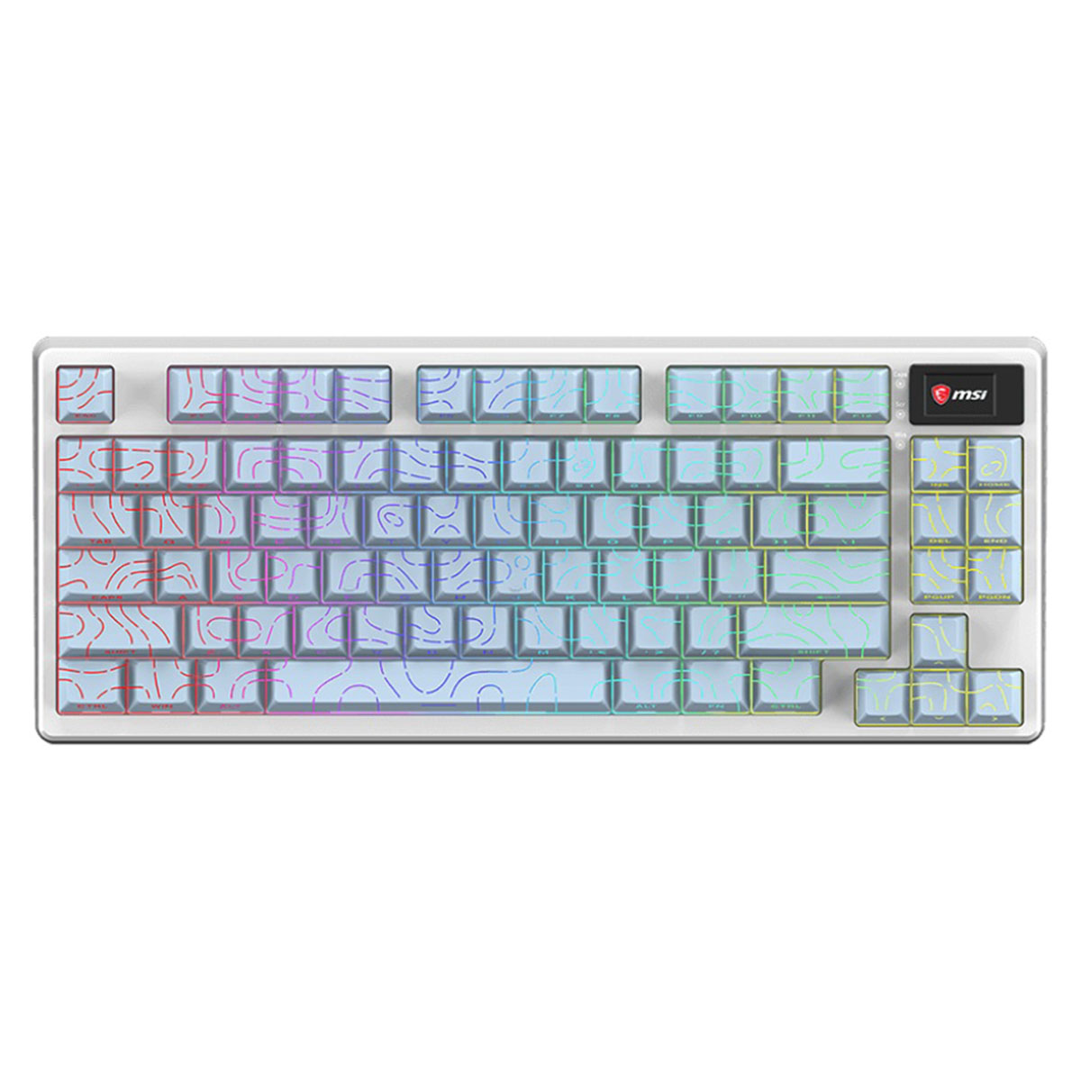 Msİ Forge Gk600 Tkl Wireless Topo White Gaming Klavye 1