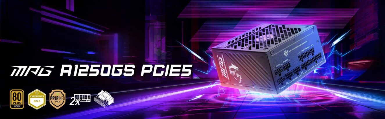 MSI MPG A1250GS PCIE5 1250W ATX Güç Kaynağı – görsel 1