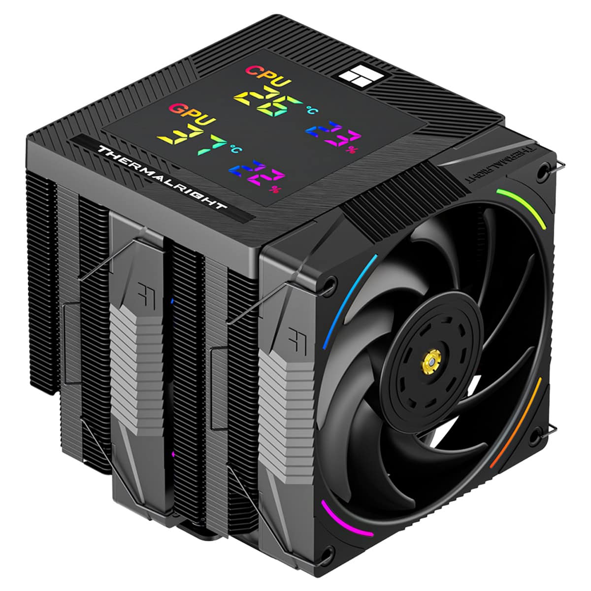Yüksek performanslı CPU ve GPU soğutması için tasarlanmış modern teknik soğutucu. Renkli LED ekranı ile çalışma durumu ve sıcaklık göstergesini anında takip edebilirsiniz. Gaming ve bilgisayar performansını artırmak için ideal. Yüksek verimlilik ve sessiz çalışma özellikleriyle öne çıkan bilgisayar soğutucu.
