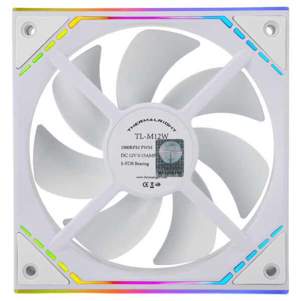Thermalright Tl M12w Beyaz Argb 120mm 3lu Kasa Fani 7