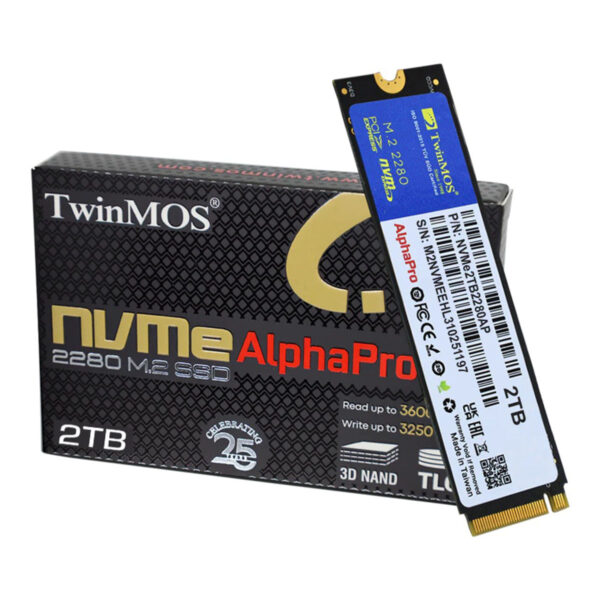 Twinmos Alpha Pro 2tb Nvme Pci Gen3 X4 Okuma 3600mb Yazma 3250mb M.2 Ssd (nvme2tb2280ap) 2