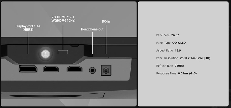 MSI MAG 273QP QD-OLED X24 Gaming Monitör H17