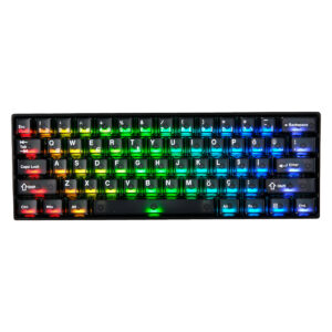 Akko Monsgeek Fun60 Max Black Hall Effect Glare Manyetik Switch 8k Hz Argb Kablosuz Hotswap Türkçe Mekanik Gaming Klavye 1