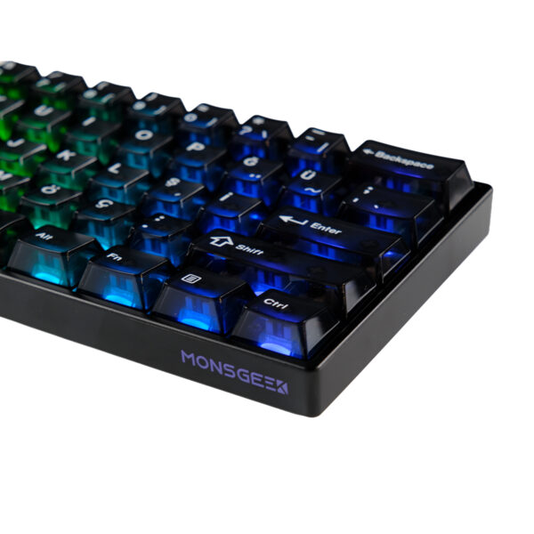 Akko Monsgeek Fun60 Pro Black Hall Effect Glare Manyetik Switch Rgb Kablosuz Hotswap Türkçe Mekanik Gaming Klavye 4