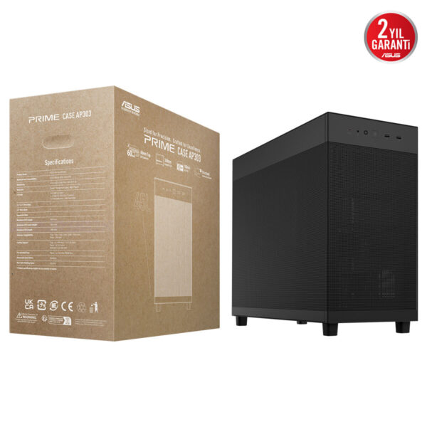 Asus Prime Ap303 Siyah Mesh Panel 1x120m Fan Usb 3.2 Mid Tower Atx Gaming Kasa 16