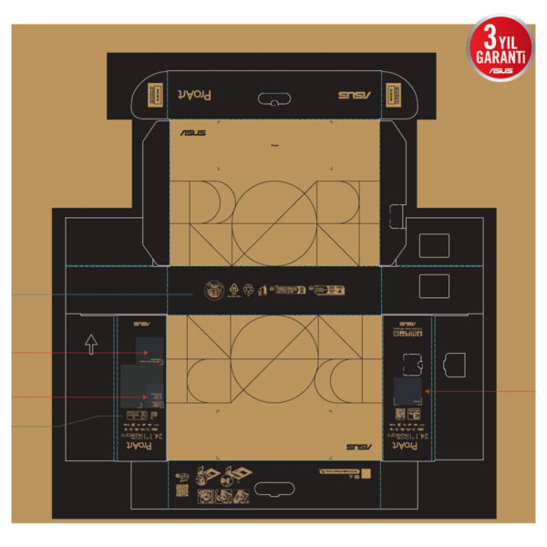 Asus Proart Display Pa248qv Gen2 24.1inç 100hz 5ms Full Hd Adaptive Sync Ips Pivot Monitör 15