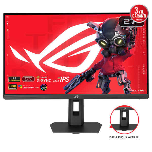 Asus Rog Strix Xg27acmeg 27 Inç 260hz 0.3ms 2k Qhd Adaptive Sync Fast Ips Pivot Gaming Monitör 2