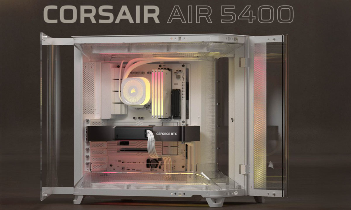 Corsair AIR 5400 RS-R Beyaz Gaming Kasa H1