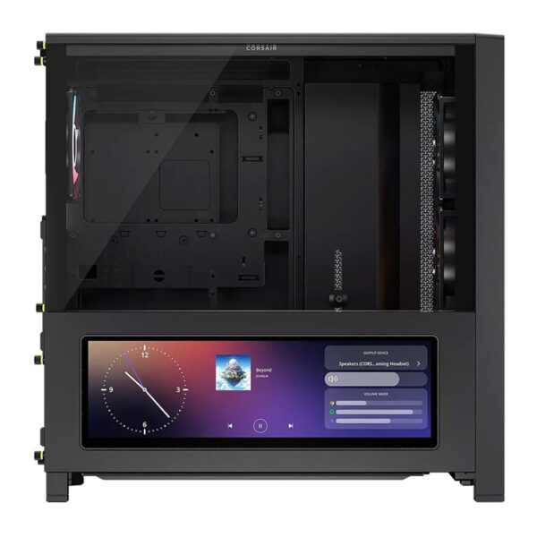 Corsair Frame 4000d Lcd Rs 4x120mm Argb Fan Mesh Temperli Cam Usb 3.2 Premium Mid Tower E Atx Dokunmatik Ekranlı Siyah Gaming Kasa (cc 9011326 Ww) 3