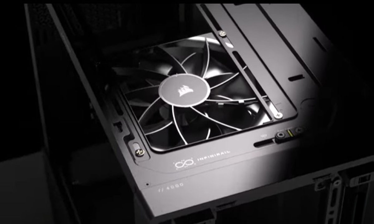 Corsair FRAME 4000D LCD RS Siyah Gaming Kasa – Dört Adeç Güçlü RS120 ARGB Fan, görsel 4