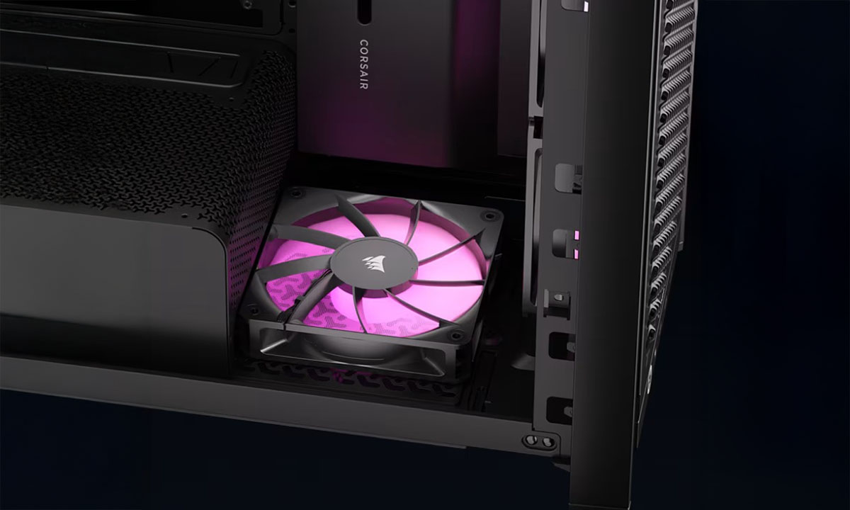 Corsair FRAME 4000D LCD RS Siyah Gaming Kasa – Bakın, Kablo Yok., görsel 8