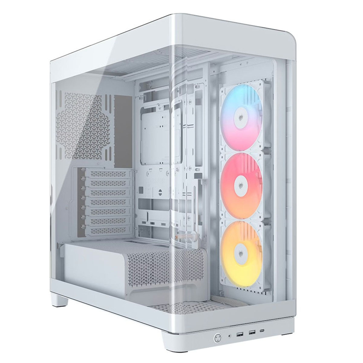 Corsair Frame 4500x Rs R Beyaz 3x120mm Argb Fan Panoramik Temperli Cam Usb 3.2 Mid Tower E Atx Gaming Kasa (cc 9011315 Ww) 1