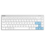 Dareu Ek868 White E Blue Low Profile Switch Bluetooth Ingilizce Mekanik Gaming Klavye 1