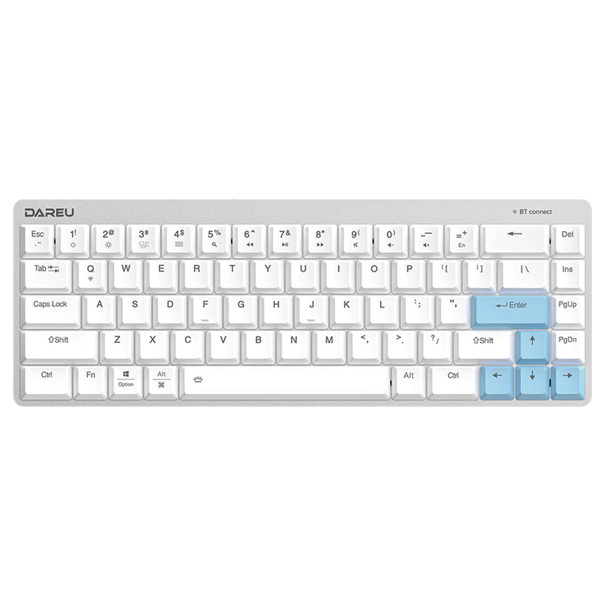 Dareu Ek868 White E Brown Low Profile Switch Bluetooth Ingilizce Mekanik Gaming Klavye 1