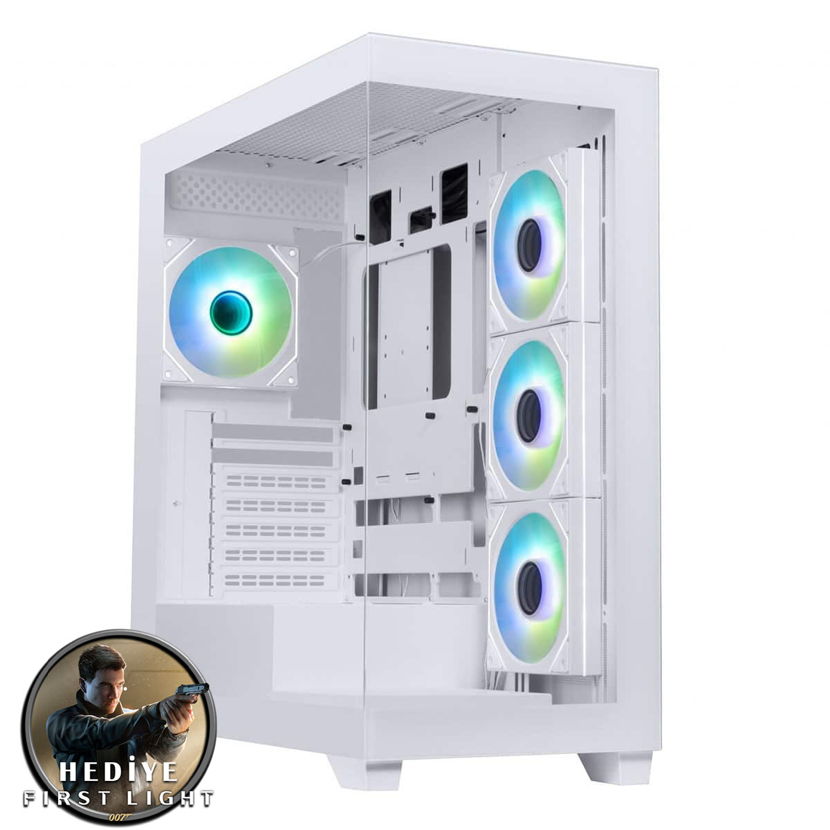 Gaming White5070 Amd Ryzen 5 7600 Tray Asus Prime Geforce Rtx 5070 Oc 12gb White 32gb Ram 1tb M.2 Ssd Sistem Tavsiyesi 007 First Light Hediyeli 1