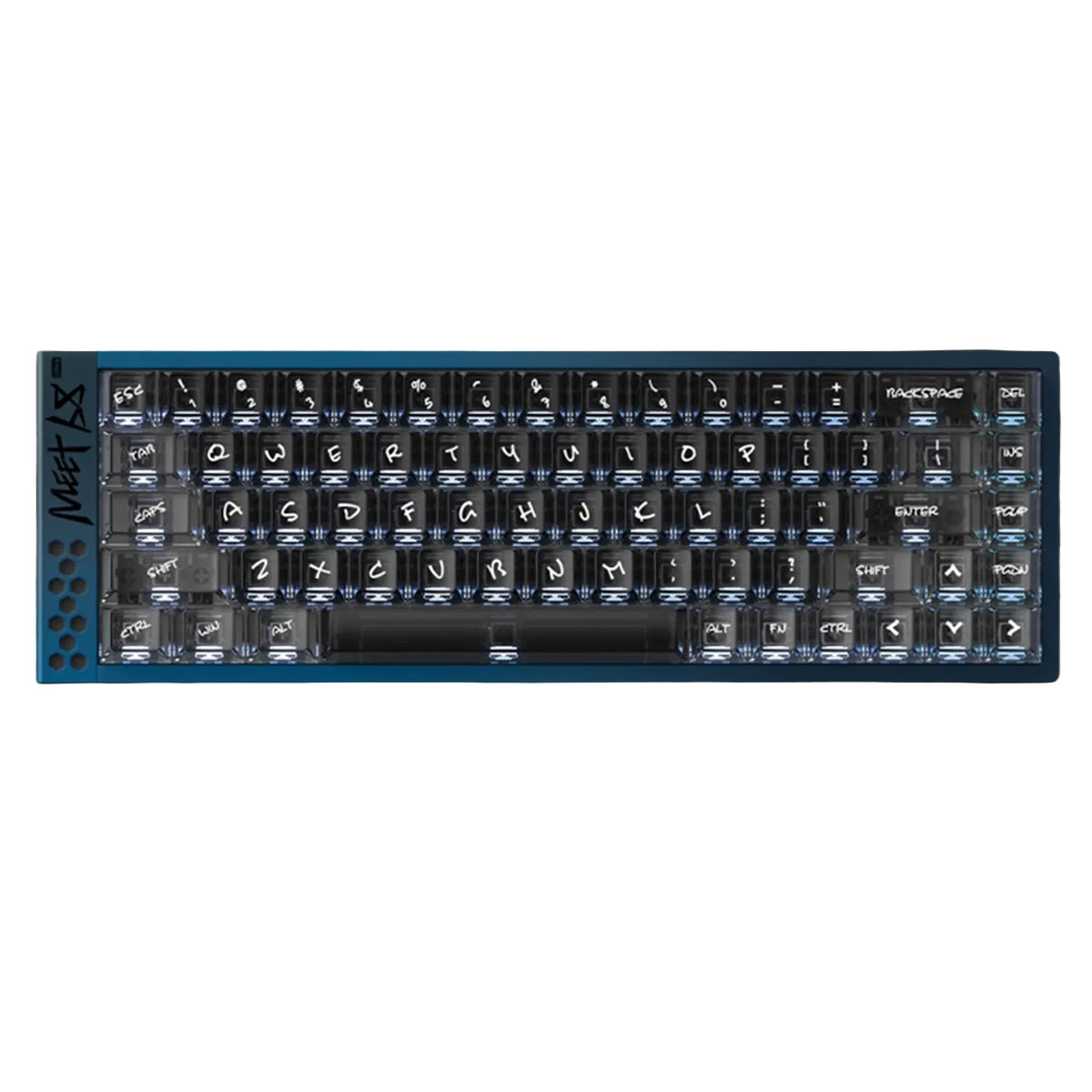 Iqunix Meet68 Ultra Jewel Blue Omega Manyetik Switch 8k Hz Hall Effect Hotswap Rgb İngilizce Mekanik Gaming Klavye 1