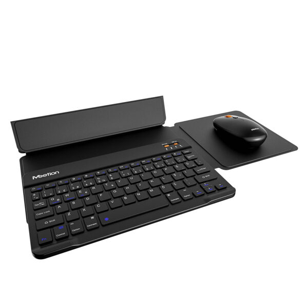 Meetion Btc9660 Siyah Ultra İnce Manyetik Kılıflı Kablosuz Türkçe Klavye Mouse Seti 02