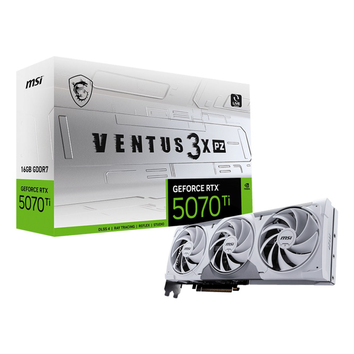 Msi Geforce Rtx 5070 Ti 16g Ventus 3x Pz 16gb Gddr7 256 Bit Ekran Kartı 1