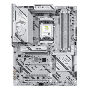 MSI MAG B850 GAMING PLUS MAX anakart, DDR5 RAM, AM5 soket, Wi-Fi 6E, M.2 slotları ve ATX form faktörü ile yüksek performans ve geniş bağlantı seçenekleri sunar.