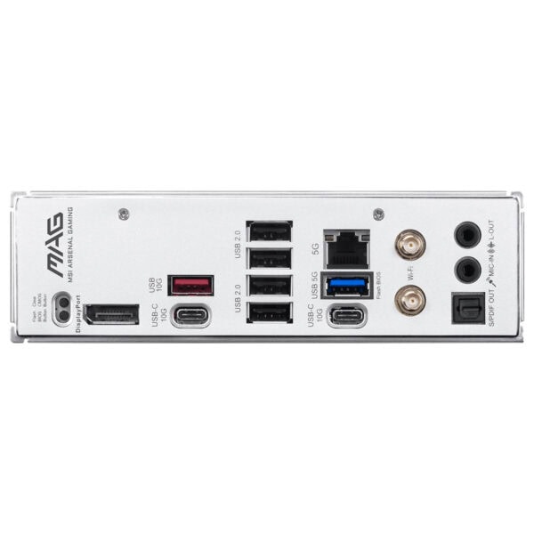 MSI MAG B850 GAMING PLUS MAX WIFI anakart, DDR5 RAM, AM5 soket, yüksek hızda 8200MHz OC desteği, M.2 ve DP çıkışları ile oyun ve performans odaklı anakart.